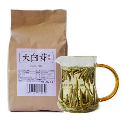 春茶宣恩白茶特级白豪散装银针茶大白芽250gX4袋